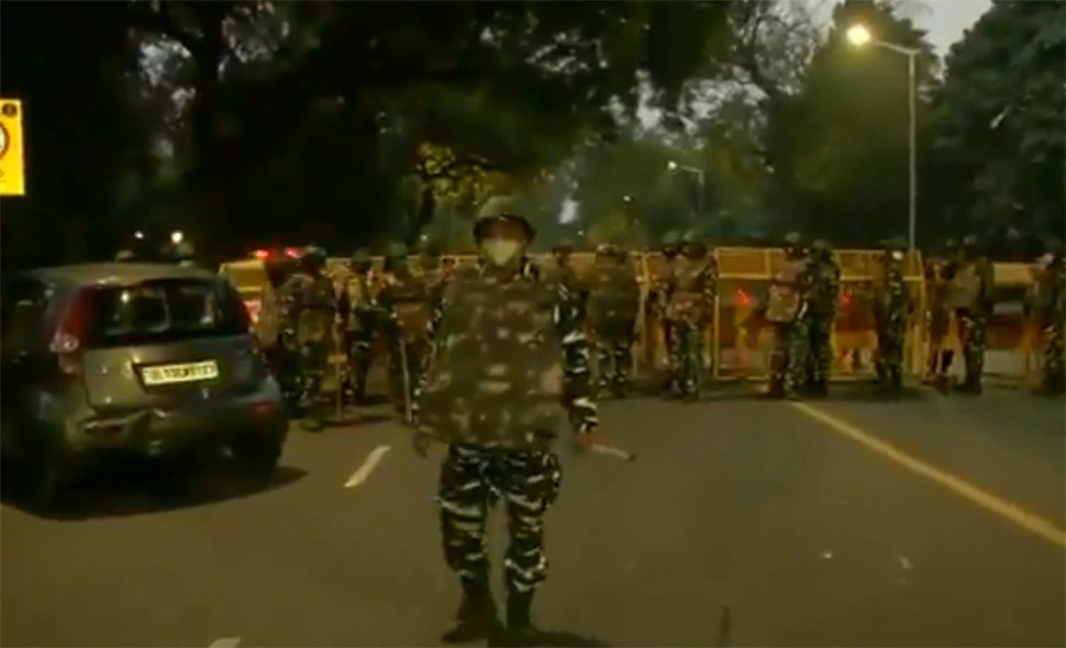 strong explosion outside the israeli embassy delhi police team reached ...