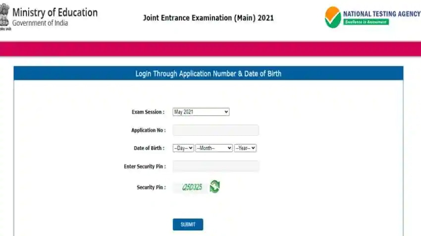 JEE Main 2021 Admit Card:released For Session 4 August Exam On ...