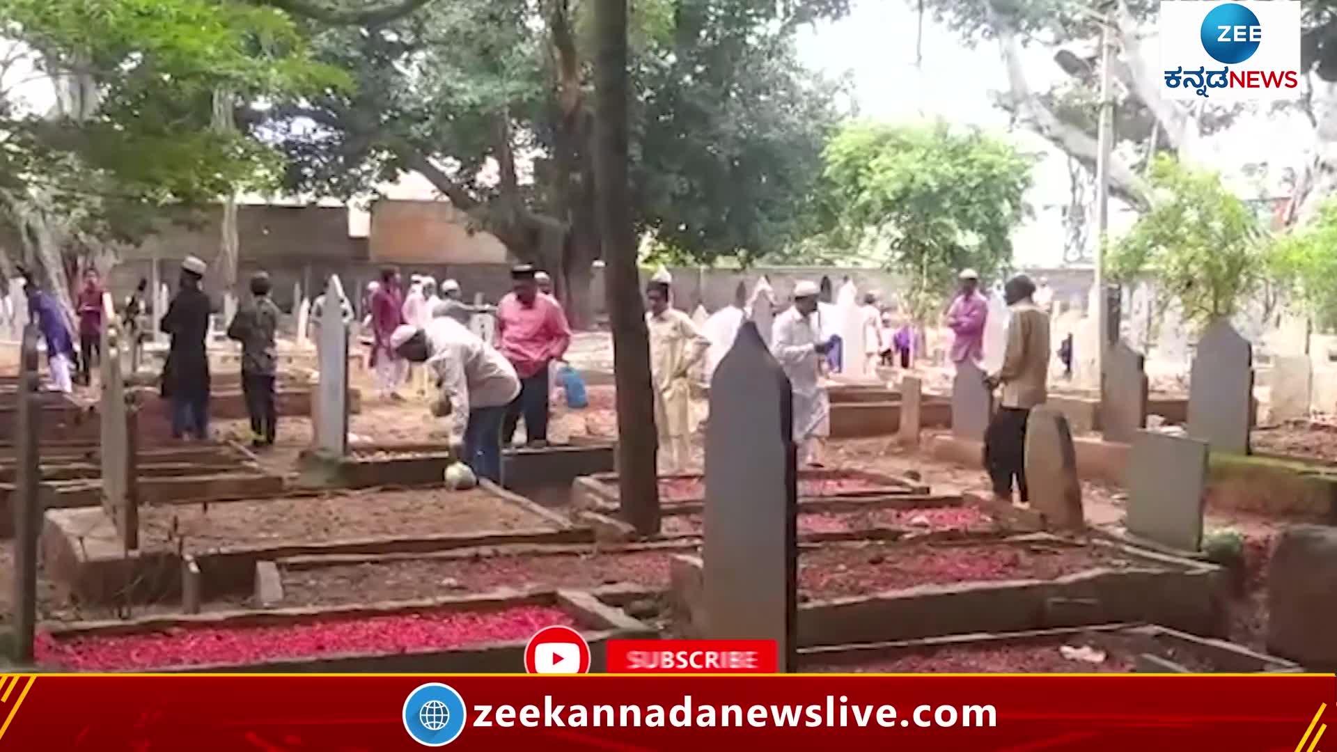 Bakrid celebration at the cemetery