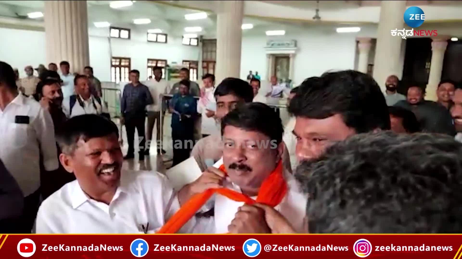 BJP MLA's Who Put Saffron Shawl On Congress MLA Bairati Suresh During Presidential Polls 