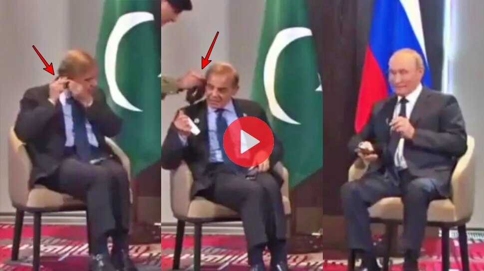 Russia President Vladimir Putin Laughs As Pakistan PM Shehbaz Struggles ...