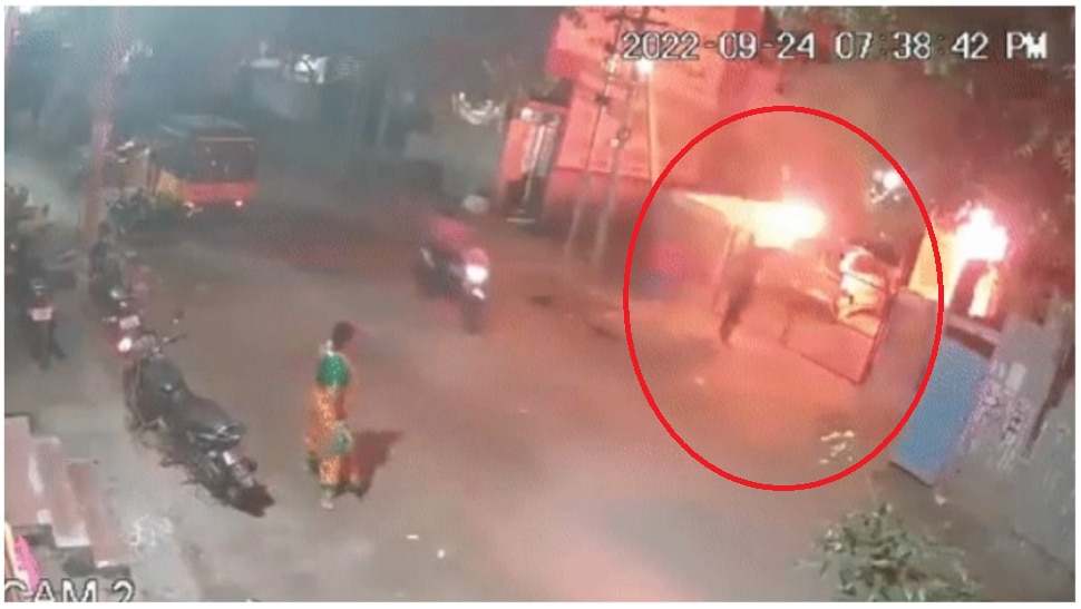 Viral Video: 3 petrol bombs thrown at house of RSS member in Tamil Nadu ...