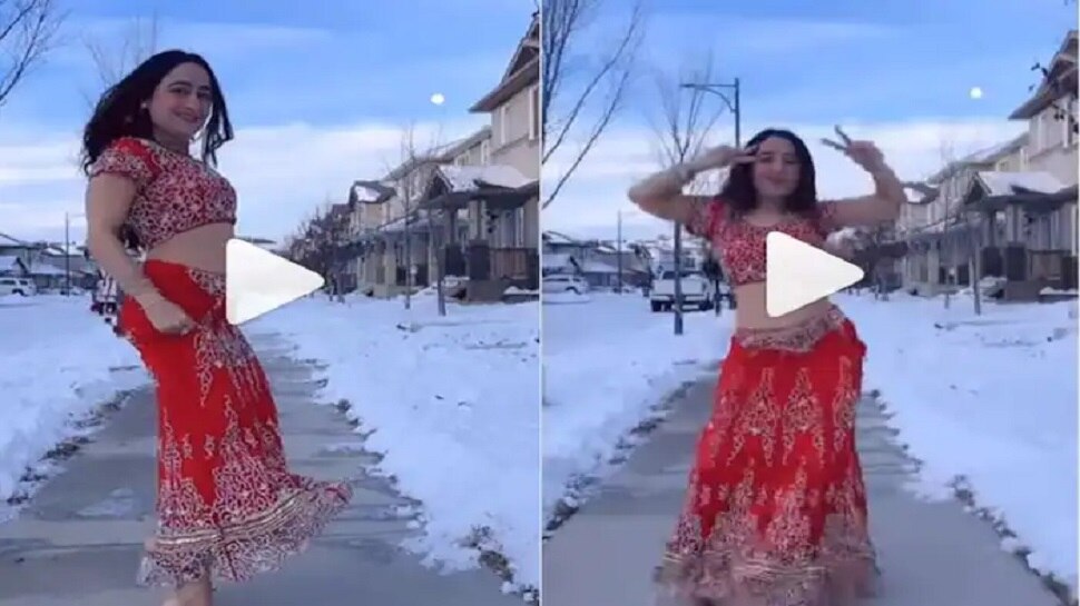 NRI Viral Video: ಕೆಂಪು ಲೆಹೆಂಗಾ ತೊಟ್ಟು ಕೆನಡಾದ ಮಂಜಿನಲ್ಲಿ ಸೊಂಟ ಬಳುಕಿಸಿದ ದೇಸಿ ಬ್ಯೂಟಿ: ವಿಡಿಯೋ ನೋಡಿ
