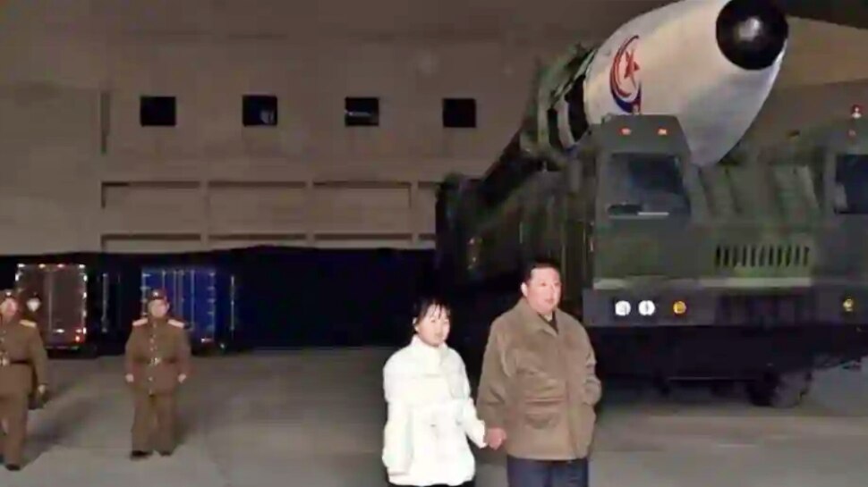 North Koreas Kim Jong Un Seen Hand In Hand With Daughter Her First