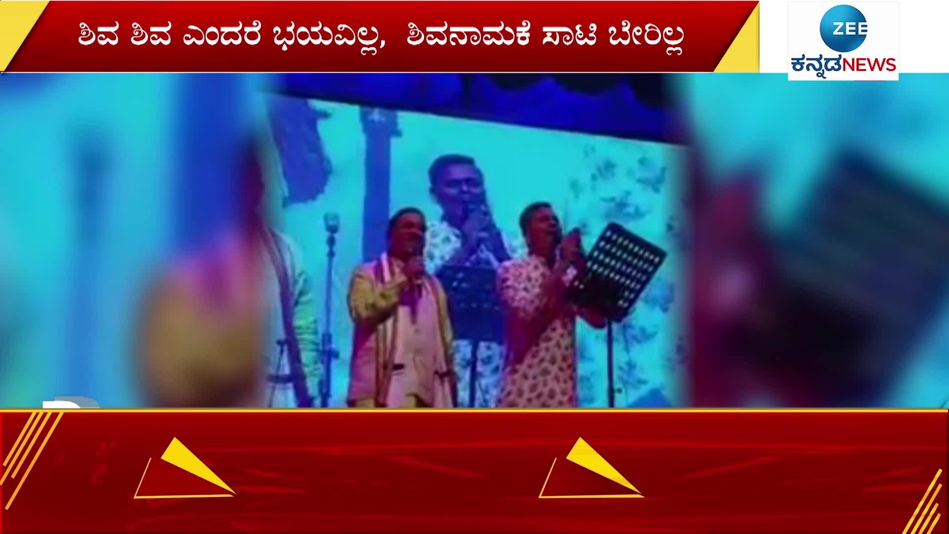 union minister pralhad joshi sing a song in hubli