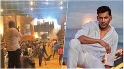 ನಟ ವಿಶಾಲ್ ʼಮಾರ್ಕ್‌ ಆಂಟನಿʼ ಸಿನಿಮಾ ಸೆಟ್‌ನಲ್ಲಿ ಭಾರಿ ಅಪಘಾತ..! ವಿಡಿಯೋ ವೈರಲ್
