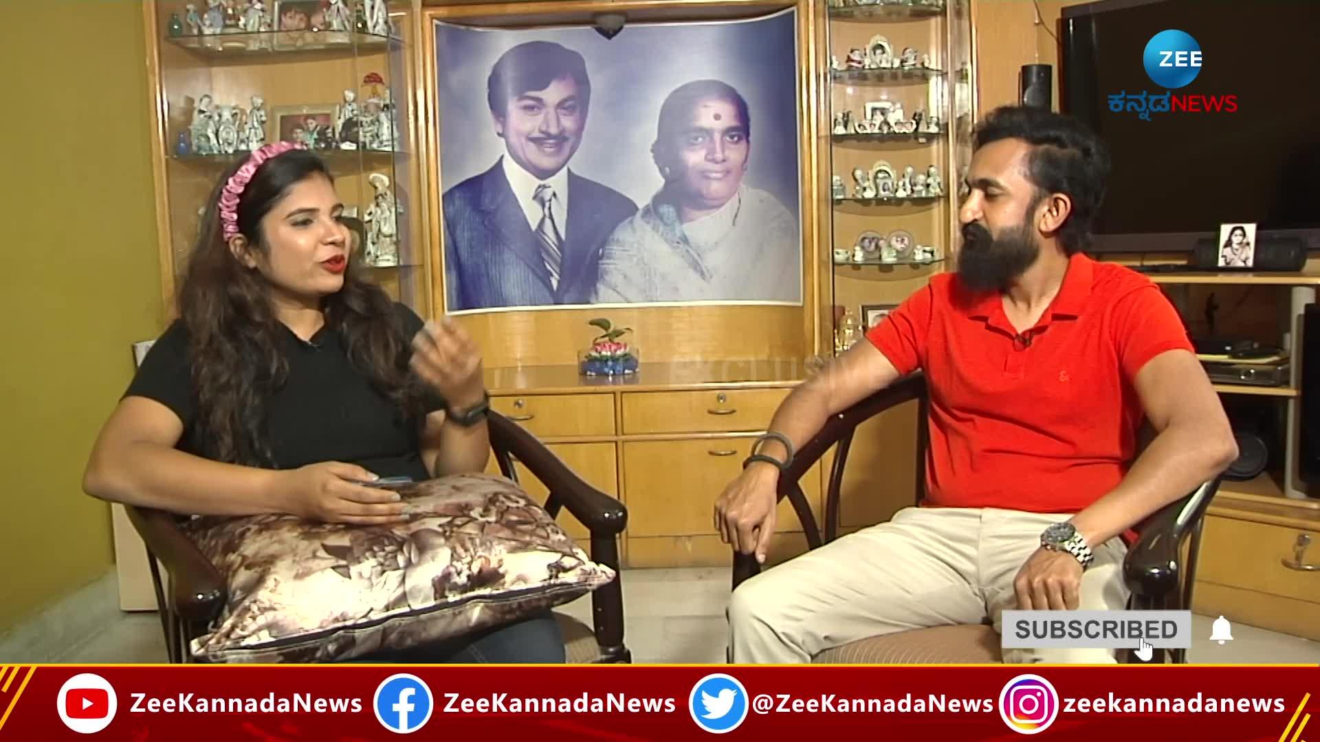 zee kannada news in Dr Rajkumar's Grandson Shanmukha interview