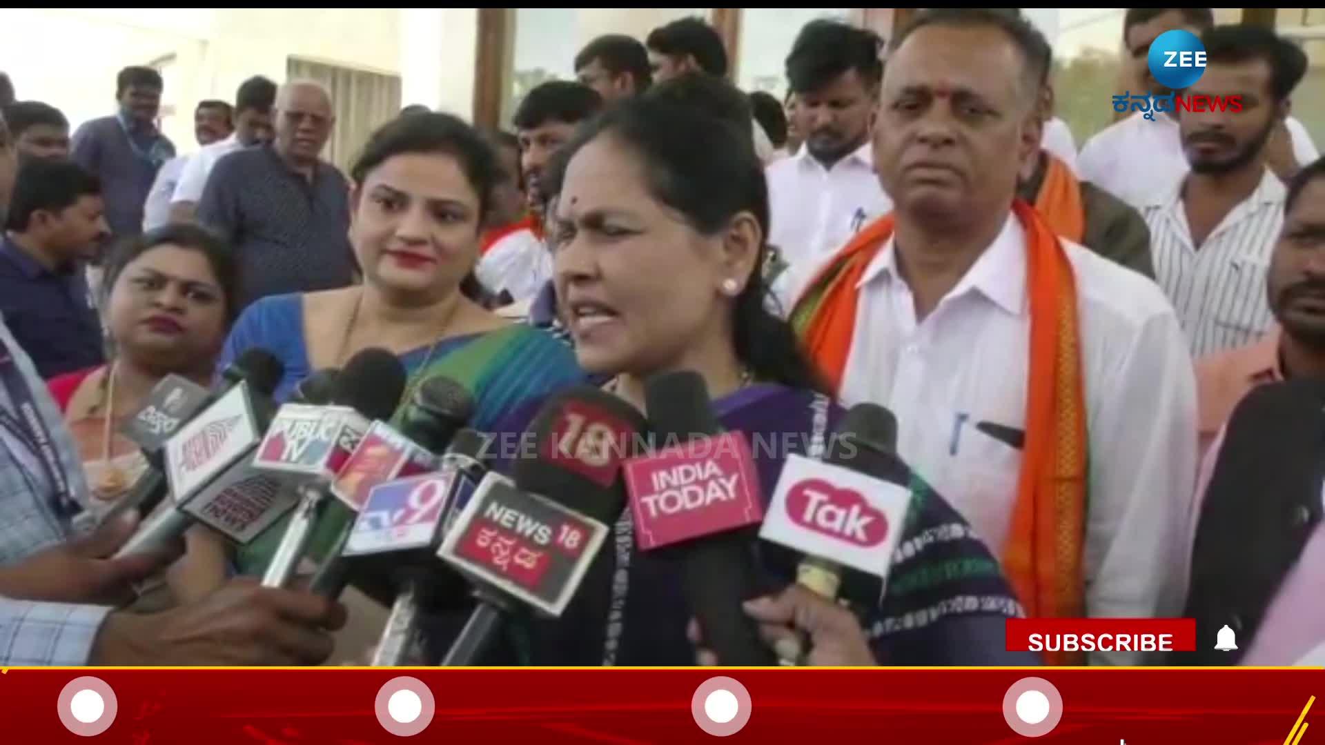 Shobha Karandlaje on congress praja dhwani yatra