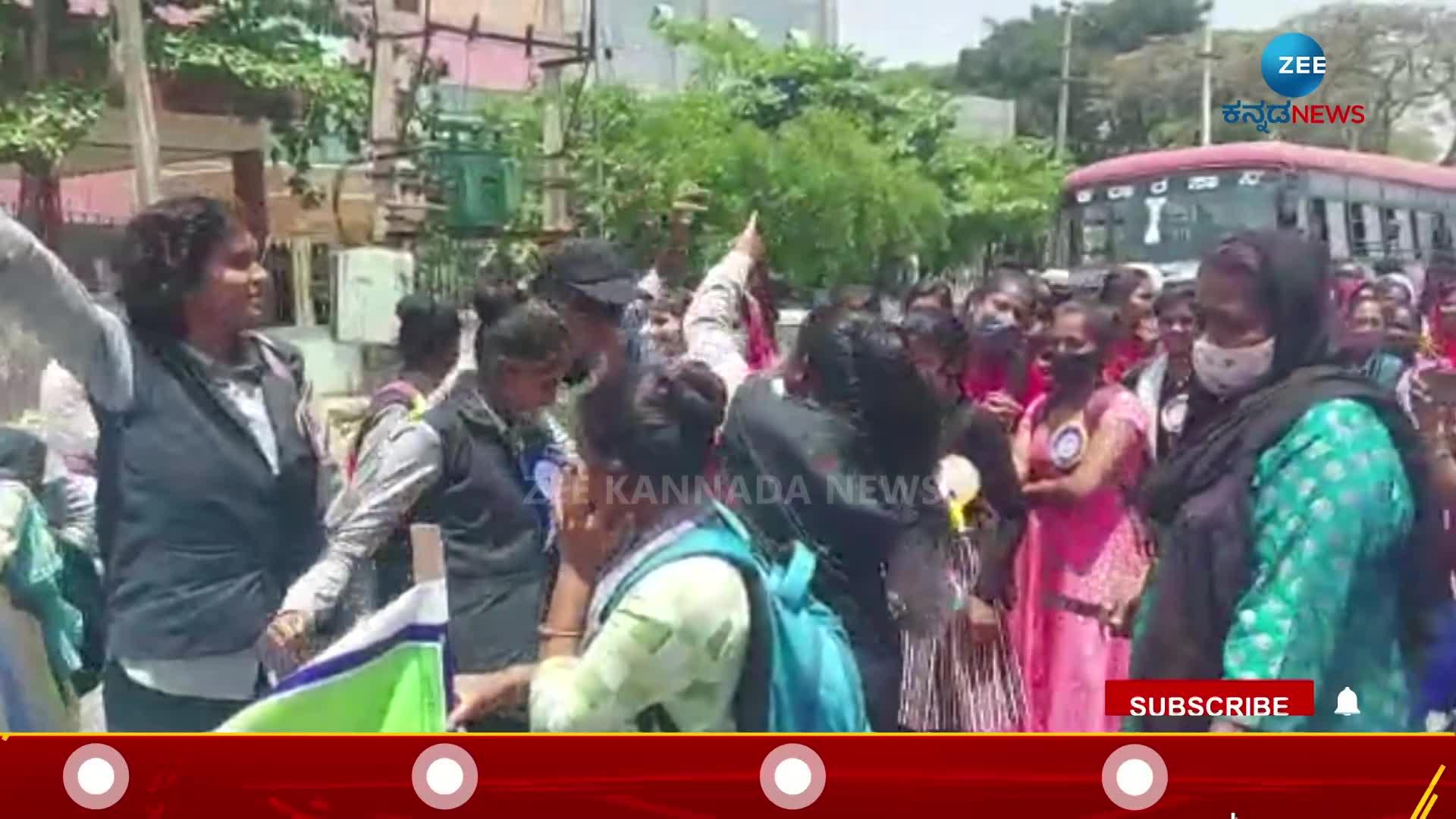 student dance in Ambedkar Jayanti palanquin procession