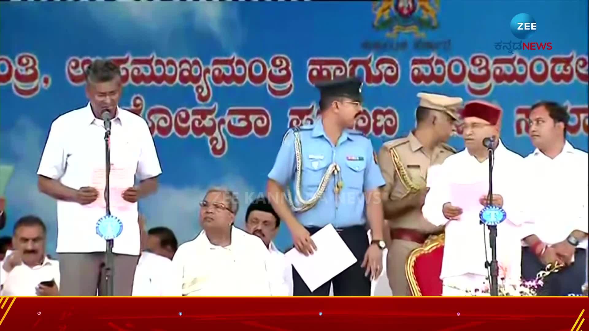 ಸಚಿವರಾಗಿ ಪ್ರಮಾಣ ವಚನ ಸ್ವೀಕಾರ ಮಾಡಿದ ಸತೀಶ್ ಜಾರಕಿಹೊಳಿ
