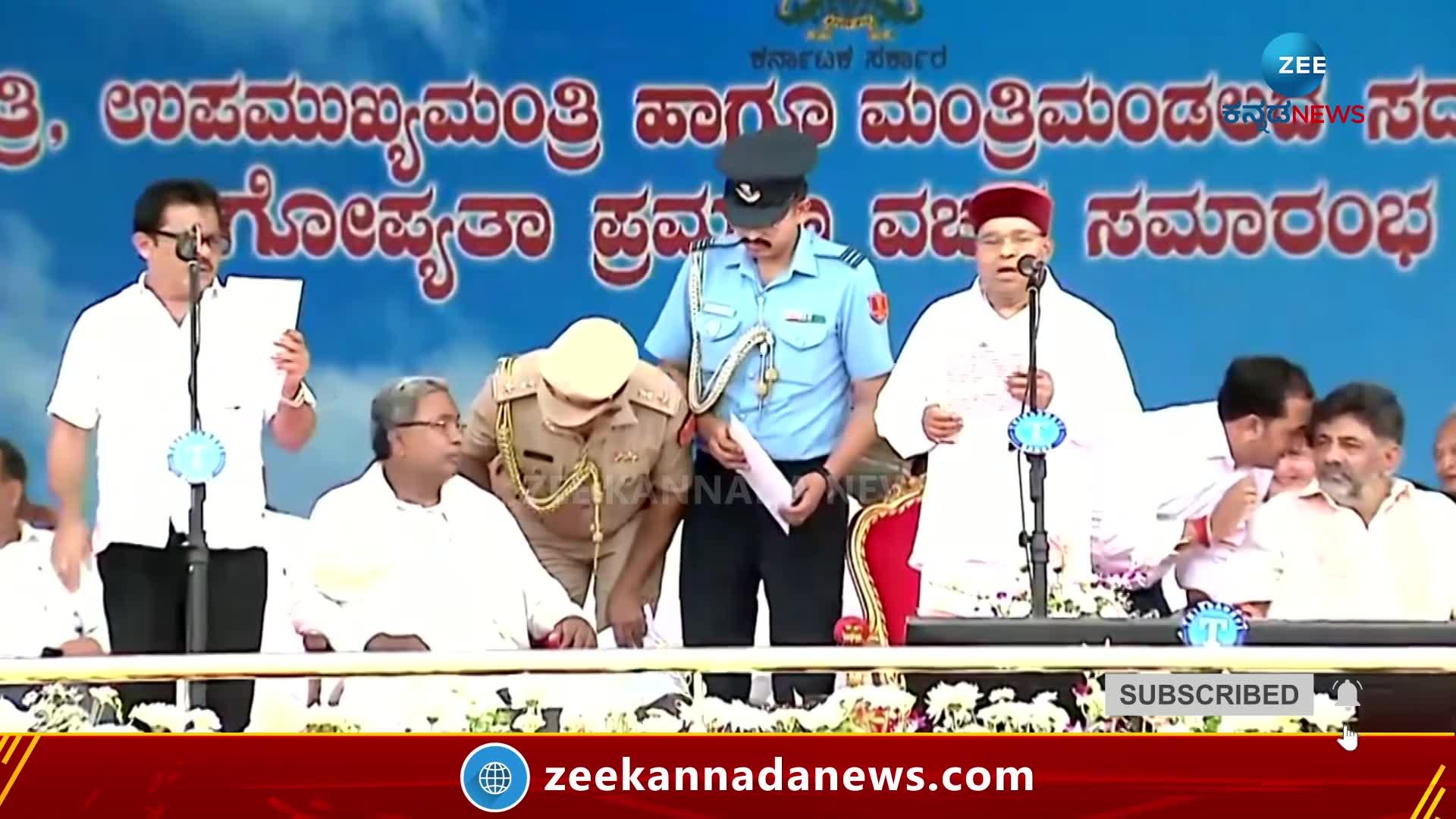 ಸಚಿವರಾಗಿ ಪ್ರಮಾಣ ವಚನ ಸ್ವೀಕಾರ ಮಾಡಿದ ಜಮೀರ್ ಅಹಮದ್ ಖಾನ್