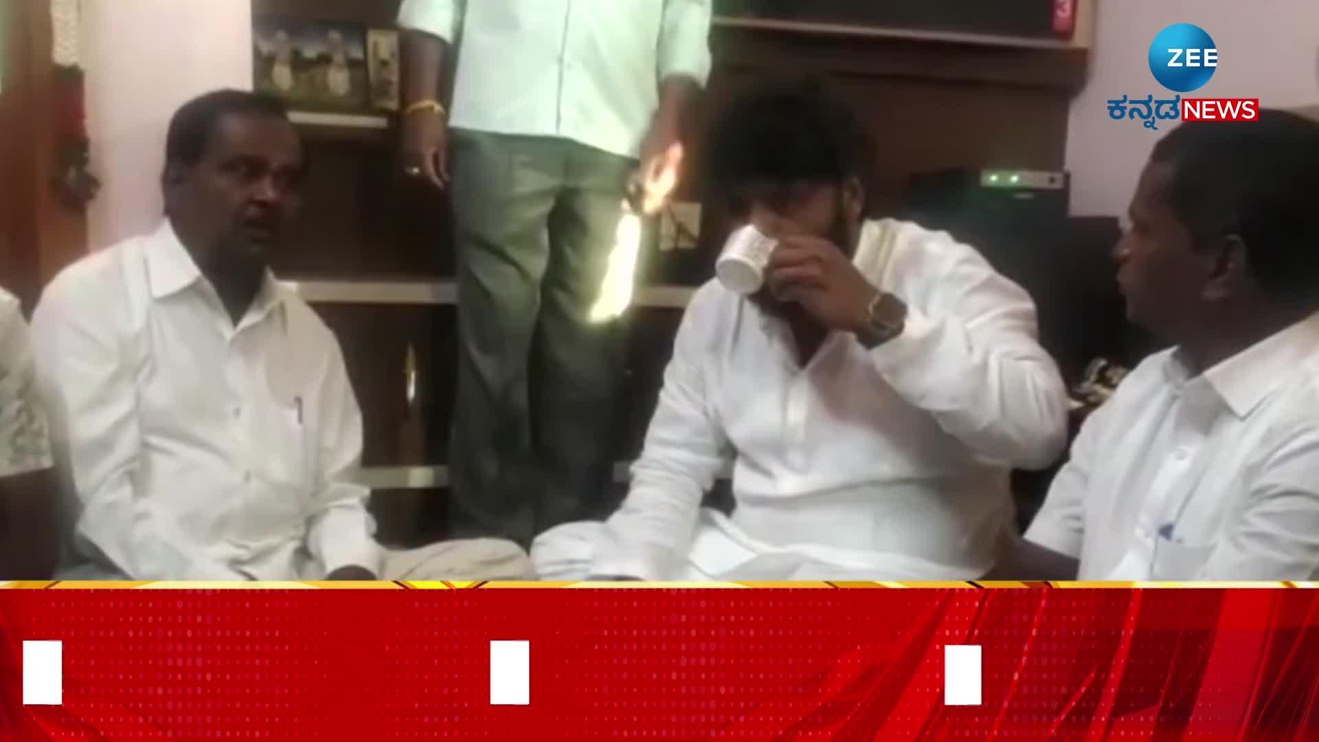 mla pradeep eshwar ate food in fan home