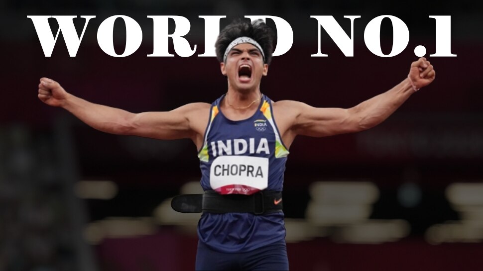 Neeraj Chopra achived world No. 1 in World Athletics men's javelin throw rank ʼವಿಶ್ವದ ನಂ.1