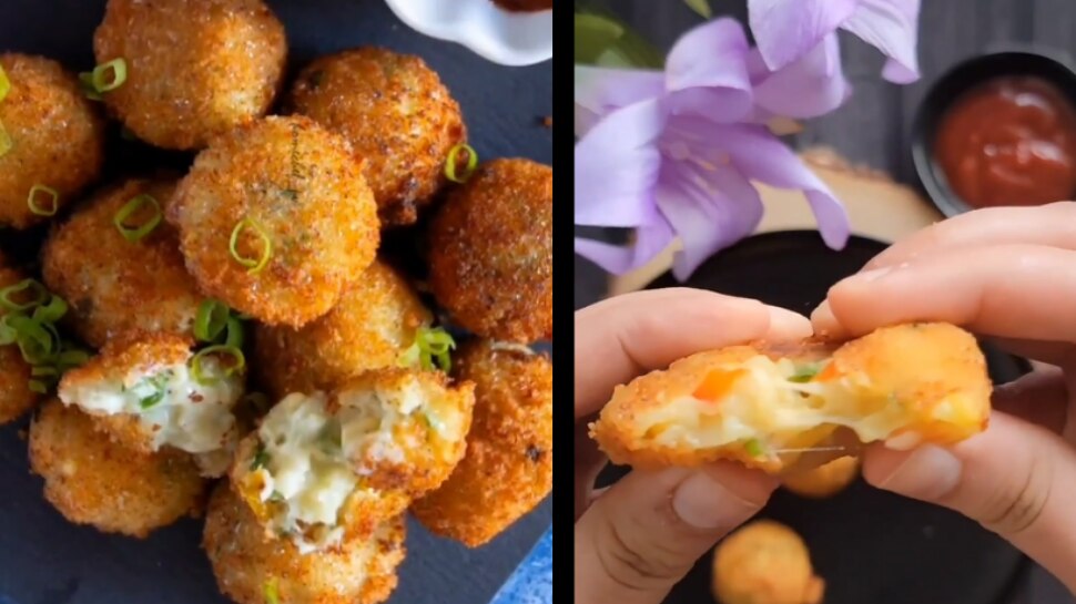 Crispy Corn Cheese Balls Recipe for Monsoon Evening Snacks ಚೀಸ್