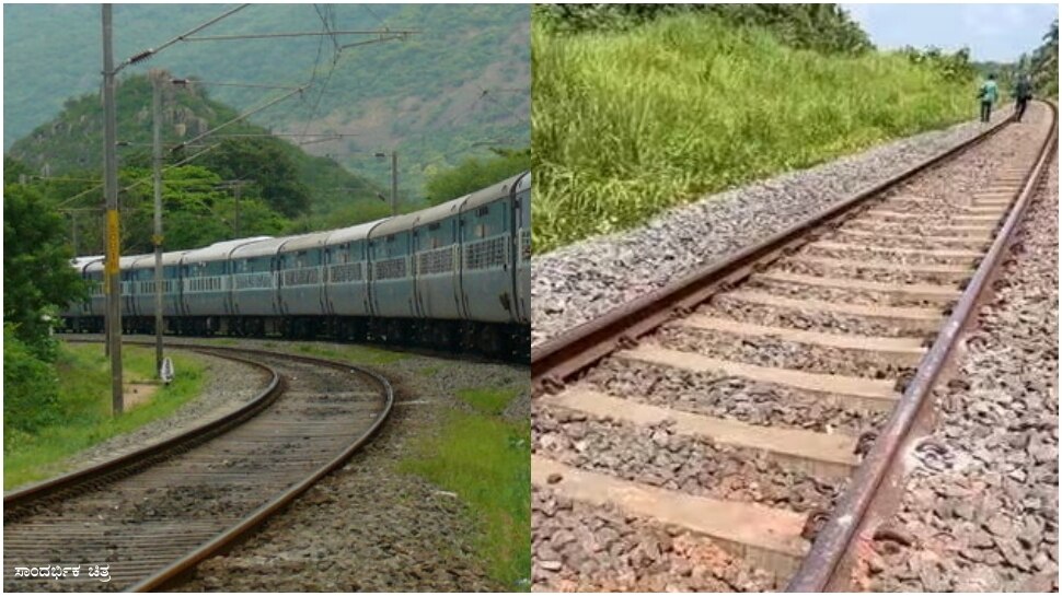 CoimbatoreMangalapuram Intercity express Loco pilot spots cement block