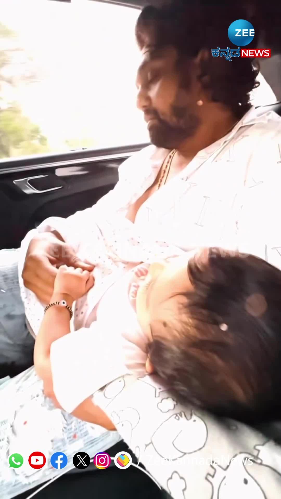 ಮಗಳ ಜೊತೆ  ಮಧುರ ಕ್ಷಣ ಕಳೆದ ಧ್ರುವ ಸರ್ಜಾ