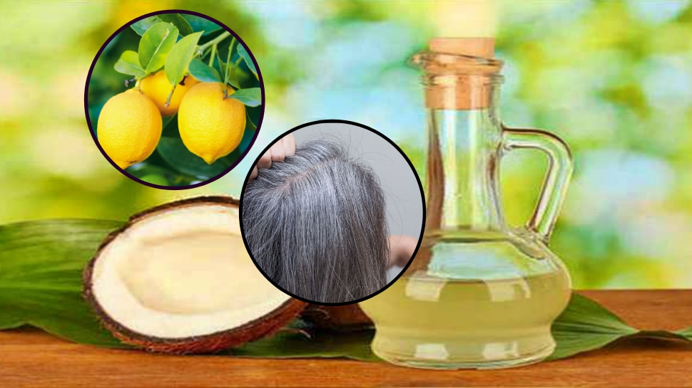 Coconut oil with lemon Juice turns white hair to black permanently