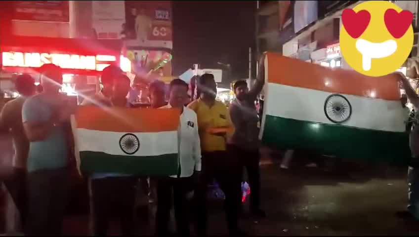 Celebrations in Hubballi, Karnataka as Team India registers a 7-wicket win over Pakistan