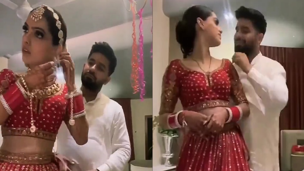 viral video couple shares first night romance video on social media ...