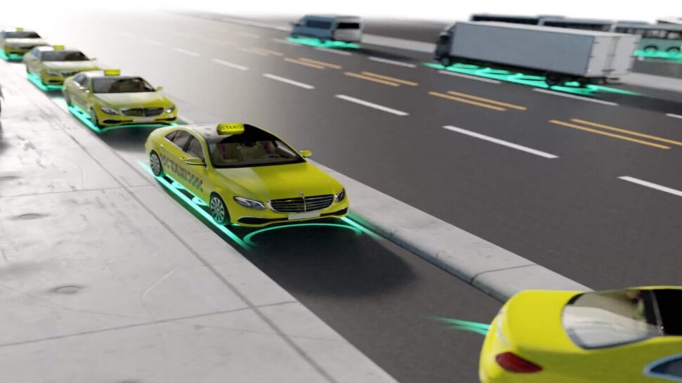 Wireless Charging Electric Road car gets charged while running |ಈ ...
