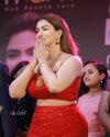 Mollywood Actress Honey Rose In Red Dress At Jewellary Shop Inaugration