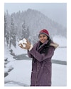 Sanjana Burli Is Enjoying Snow In Kashmir