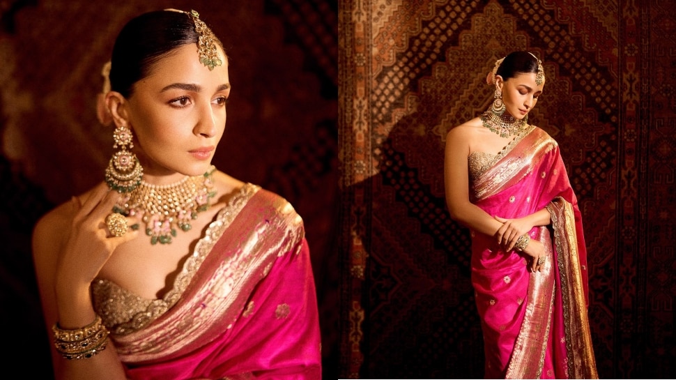 ಅಂಬಾನಿ ಮದುವೆಗೆ 160 ವರ್ಷಗಳ ಹಿಂದಿನ ಸೀರೆ ಉಟ್ಟು ಬಂದ ಆಲಿಯಾ..! ಈ ಸೀರೆಯ ವಿಶೇಷತೆ ಏನ್‌ ಗೊತ್ತೆ..?