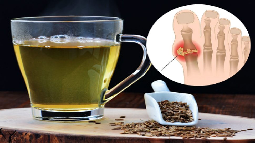 Drinking cumin water with turmeric powder will flush out uric acid