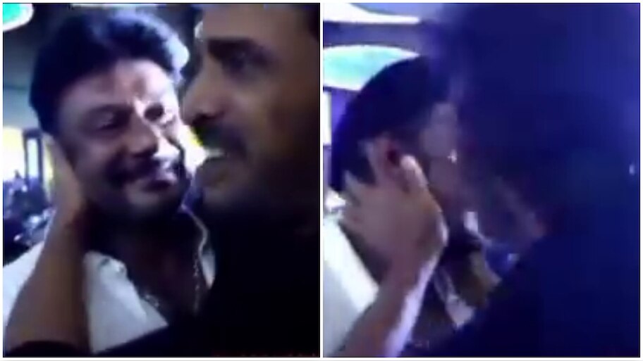 ನಟ ದರ್ಶನ್‌ ಕೆನ್ನೆಗೆ ಮುತ್ತಿಟ್ಟ ಉಪೇಂದ್ರ..! ಉಪ್ಪಿ-ದಾಸನ ವಿಡಿಯೋ ವೈರಲ್‌