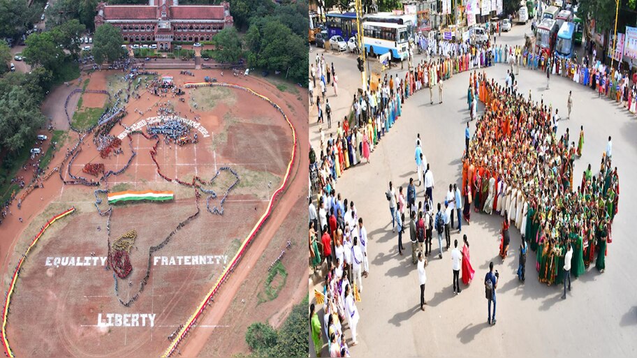  ಅಂತರಾಷ್ಟ್ರೀಯ ಪ್ರಜಾಪ್ರಭುತ್ವ ದಿನಾಚರಣೆ : ಮಾನವ ಸರಪಳಿಯಲ್ಲಿ ಧಾರವಾಡ ಜಿಲ್ಲೆ ರಾಜ್ಯಕ್ಕೆ ಪ್ರಥಮ