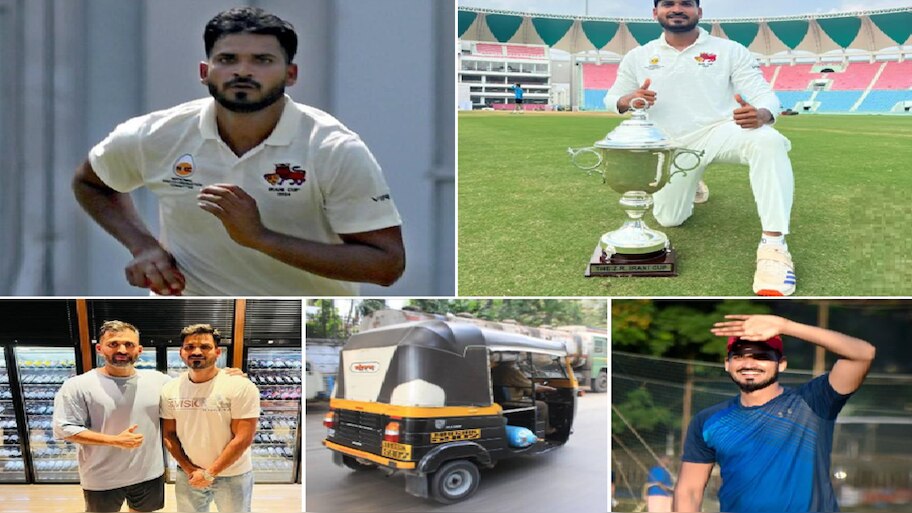 Irani Cup 2024: Auto driver Junaid Khan from Mumbai lifted the Irani ...