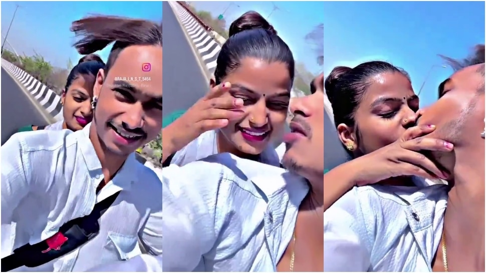 ಬೈಕ್ ಮೇಲೆ ಚಪ್ರಿ ಪ್ರೇಮಿಗಳ ಲಿಪ್‌ ಕಿಸ್‌..! ನಮ್ಮ ಹೊಟ್ಟೆ ಯಾಕ್‌ ಉರ್ಸ್ತಾರೋ.. ಎಂದ ಸಿಂಗಲ್‌ ಬಾಯ್ಸ್‌