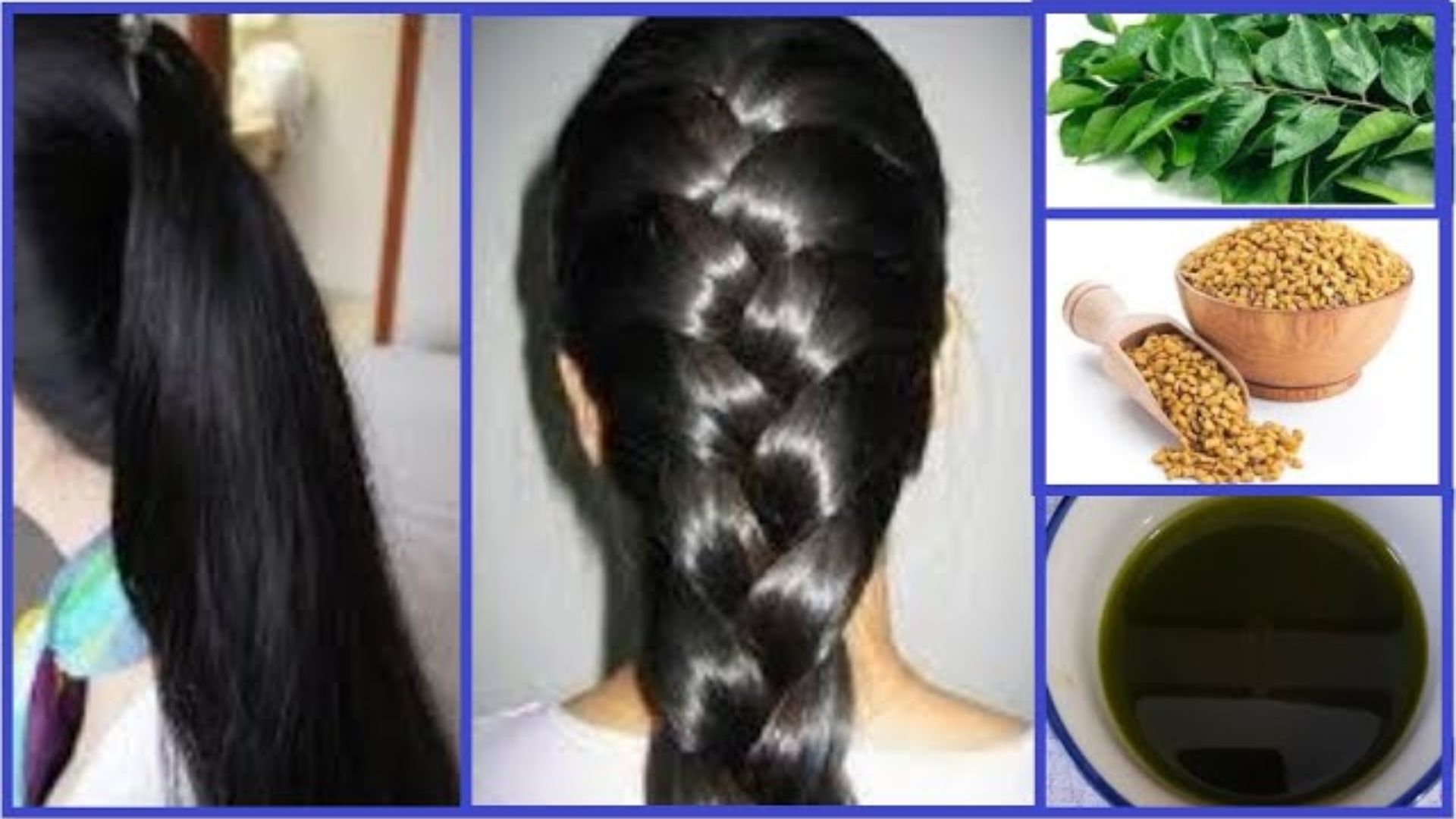 Home Made oil From Coconut oil Fenugreek and Curry Leaves Control Hair