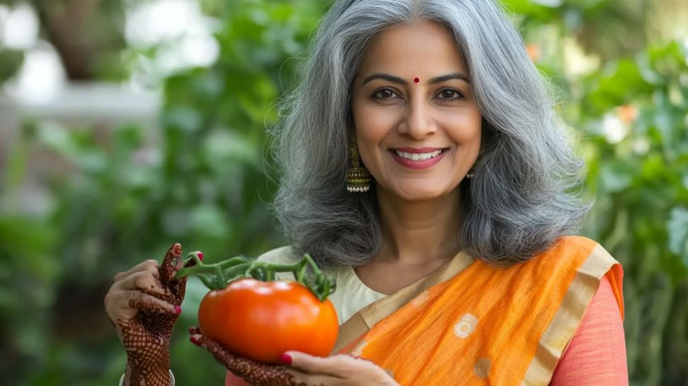 Tomato To Turn White Hair Into Dark Black