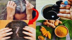 ಹೇರ್ ಡೈ, ಹೆನ್ನಾ ಬೇಡ.... ಅರಿಶಿನ, ಆಮ್ಲಾ ಪುಡಿಯಿಂದ ಶಾಶ್ವತವಾಗಿ ಕಪ್ಪಾಗುತ್ತೆ ಬಿಳಿ ಕೂದಲು..! 