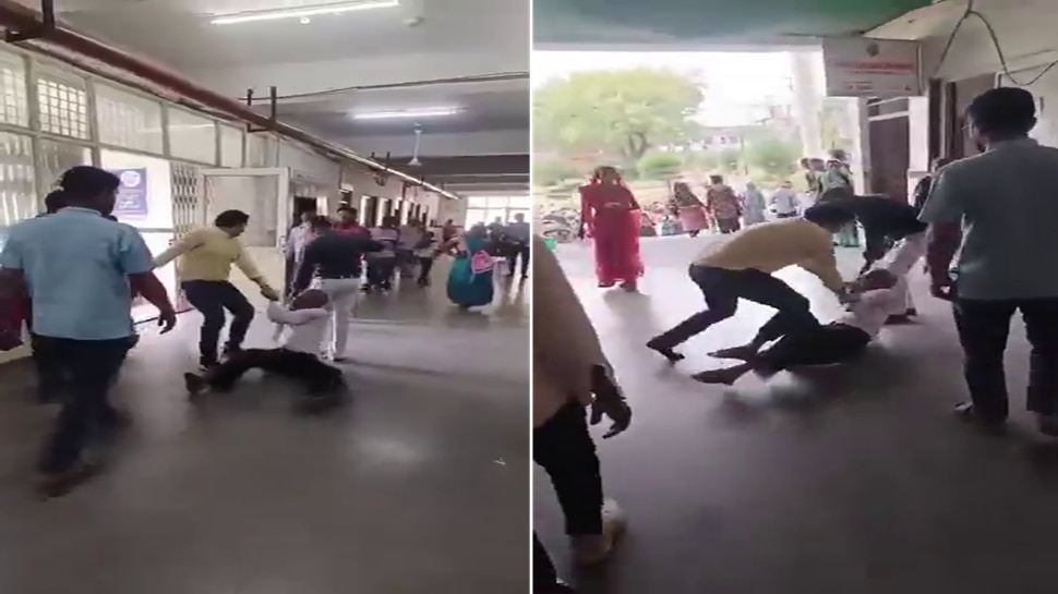 Viral Video: ಪತ್ನಿಯ ಚಿಕಿತ್ಸೆಗೆಂದು ಬಂದಿದ್ದ ಹಿರಿಯ ವ್ಯಕ್ತಿಗೆ ಆಸ್ಪತ್ರೆಯಲ್ಲೇ ಎಳೆದಾಡಿ ಥಳಿಸಿದ ವೈದ್ಯರು!!