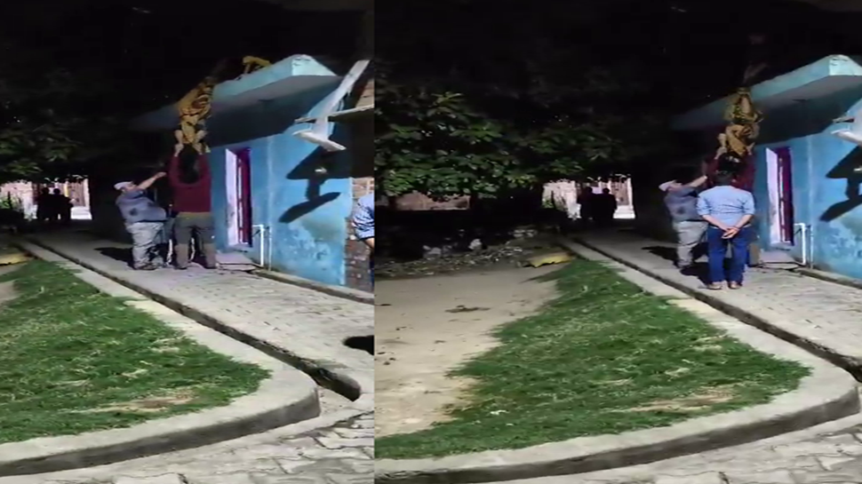 WATCH: ಪತ್ನಿಯನ್ನ ತಲೆಕೆಳಗಾಗಿ ನೇತುಹಾಕಿದ ಪಾಪಿ ಪತಿ!! ಶಾಕಿಂಗ್ ವಿಡಿಯೋ ವೈರಲ್ WATCH: ಪತ್ನಿಯನ್ನ ತಲೆಕೆಳಗಾಗಿ ನೇತುಹಾಕಿದ ಪಾಪಿ ಪತಿ!! ಶಾಕಿಂಗ್ ವಿಡಿಯೋ ವೈರಲ್