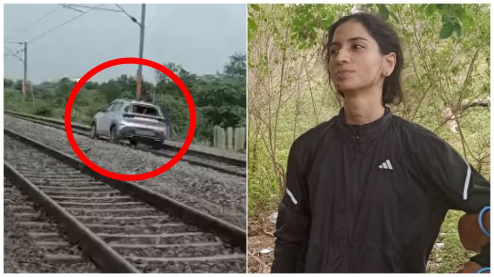 ರಸ್ತೆ ಬಿಟ್ಟು, ರೈಲ್ವೇ ಹಳಿಗಳ ಮೇಲೆ ಕಾರು ಚಲಾಯಿಸಿದ ಯುವತಿ.. 15 ರೈಲುಗಳ ಮಾರ್ಗ ಬದಲಾವಣೆ..! ಆಘಾತಕಾರಿ ವಿಡಿಯೋ ವೈರಲ್ ರಸ್ತೆ ಬಿಟ್ಟು, ರೈಲ್ವೇ ಹಳಿಗಳ ಮೇಲೆ ಕಾರು ಚಲಾಯಿಸಿದ ಯುವತಿ.. 15 ರೈಲುಗಳ ಮಾರ್ಗ ಬದಲಾವಣೆ..! ಆಘಾತಕಾರಿ ವಿಡಿಯೋ ವೈರಲ್