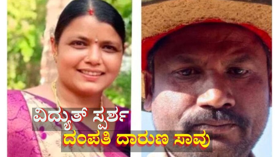 ವಿದ್ಯುತ್ ಸ್ಪರ್ಶದಿಂದ ಕಪ್ಪಗಳೆ ದಂಪತಿ  ದಾರುಣ ಸಾವು 