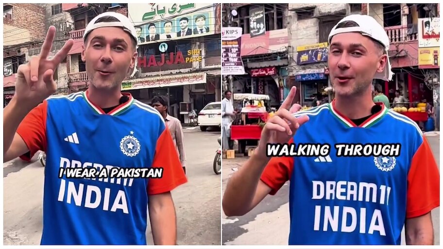 ಟೀಂ ಇಂಡಿಯಾ ಕ್ರಿಕೆಟ್ ಜೆರ್ಸಿ ತೊಟ್ಟು, ಪಾಕಿಸ್ತಾನ ಬೀದಿಗಳಲ್ಲಿ ಸುತ್ತಾಡಿದ ವಿದೇಶಿಗ..! ಪಾಕಿಸ್ತಾನಿಗರು ಏನಂದ್ರು ಗೊತ್ತೆ..? ವಿಡಿಯೋ ವೈರಲ್
