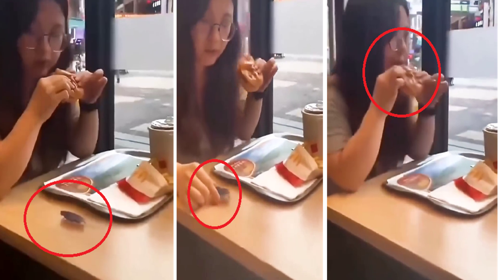 Viral Video: ಓಡುತ್ತಿರುವ ಜಿರಳೆ ಹಿಡಿದು ಬರ್ಗರ್ನಲ್ಲಿ ಹಾಕಿ ತಿಂದ ಯುವತಿ!! ವಿಡಿಯೋ ವೈರಲ್ Viral Video: ಓಡುತ್ತಿರುವ ಜಿರಳೆ ಹಿಡಿದು ಬರ್ಗರ್ನಲ್ಲಿ ಹಾಕಿ ತಿಂದ ಯುವತಿ!! ವಿಡಿಯೋ ವೈರಲ್