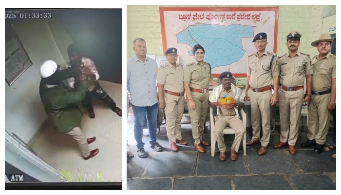 ಎಟಿಎಂ ಕಳ್ಳತನ ಮಾಡುವಾಗಲೇ ಕಳ್ಳ ಅರೆಸ್ಟ್ : ಪೊಲೀಸರೊಂದಿಗೆ ಕಳ್ಳ ಸೆಣಸಾಟದ ಭಯಾನಕ ದೃಶ್ಯ ಸಿಸಿ ಕ್ಯಾಮರಾದಲ್ಲಿ ಸೆರೆ ಎಟಿಎಂ ಕಳ್ಳತನ ಮಾಡುವಾಗಲೇ ಕಳ್ಳ ಅರೆಸ್ಟ್ : ಪೊಲೀಸರೊಂದಿಗೆ ಕಳ್ಳ ಸೆಣಸಾಟದ ಭಯಾನಕ ದೃಶ್ಯ ಸಿಸಿ ಕ್ಯಾಮರಾದಲ್ಲಿ ಸೆರೆ