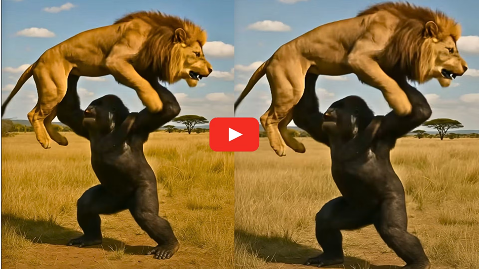 Gorilla Viral Video: ಕಾಡಿನ ರಾಜ ಸಿಂಹವನ್ನ ಎತ್ತಿ ಎಸೆದ ಗೊರಿಲ್ಲಾ, ಇಲ್ಲಿದೆ ನೋಡಿ ವಿಡಿಯೋ Gorilla Viral Video: ಕಾಡಿನ ರಾಜ ಸಿಂಹವನ್ನ ಎತ್ತಿ ಎಸೆದ ಗೊರಿಲ್ಲಾ, ಇಲ್ಲಿದೆ ನೋಡಿ ವಿಡಿಯೋ