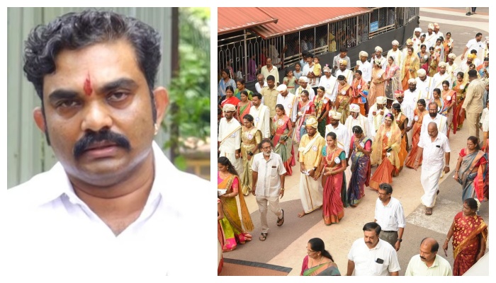 ಧರ್ಮಸ್ಥಳ ಸಾಮೂಹಿಕ ವಿವಾಹದ ಬಗ್ಗೆ ಗಿರೀಶ್ ಮಟ್ಟಣ್ಣವರ್ ಅವಹೇಳನಕಾರಿ ಹೇಳಿಕೆ :ಮಹಿಳಾ ಆಯೋಗಕ್ಕೆ ದೂರು ನೀಡಿದ ಧರ್ಮಸ್ಥಳ ಭಕ್ತರು ಧರ್ಮಸ್ಥಳ ಸಾಮೂಹಿಕ ವಿವಾಹದ ಬಗ್ಗೆ ಗಿರೀಶ್ ಮಟ್ಟಣ್ಣವರ್ ಅವಹೇಳನಕಾರಿ ಹೇಳಿಕೆ :ಮಹಿಳಾ ಆಯೋಗಕ್ಕೆ ದೂರು ನೀಡಿದ ಧರ್ಮಸ್ಥಳ ಭಕ್ತರು