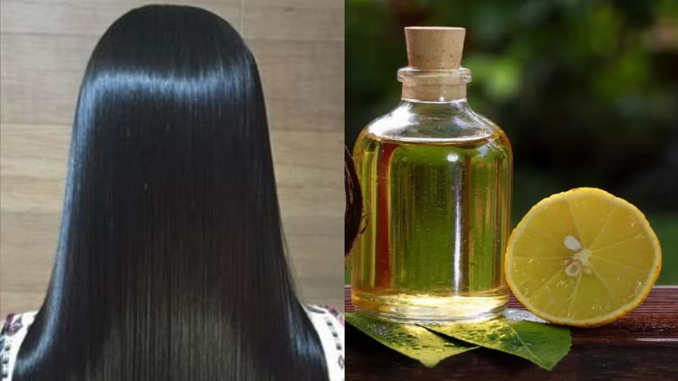 Badam oil Lemon mix to darken gray hair 