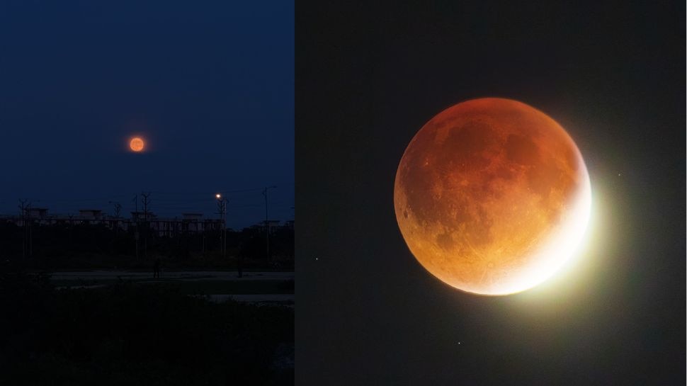 Blood Moon Lights Up the Midnight Sky Across Karnataka | ಮಧ್ಯರಾತ್ರಿ ...