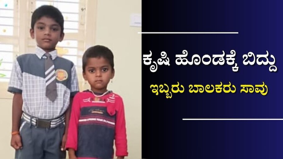 ಕೃಷಿಹೊಂಡಕ್ಕೆ ಬಿದ್ದು ಇಬ್ಬರು ಬಾಲಕರು ಸಾವು: ದಸರಾ ರಜೆಗೆಂದು ಅಜ್ಜಿ ಮನೆಗೆ ಬಂದಿದ್ದ ಸಹೋದರರು