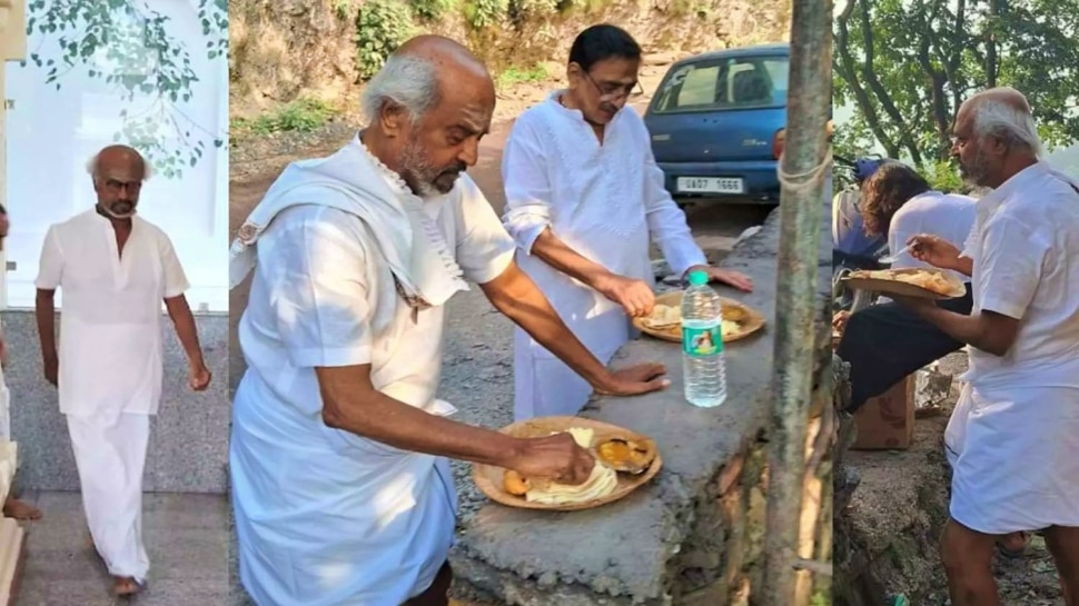 ಹಿಮಾಲಯಕ್ಕೆ ಆಧ್ಯಾತ್ಮಿಕ ಪ್ರಯಾಣ ಬೆಳೆಸಿದ ರಜನಿಕಾಂತ್..! ಸಾಮಾನ್ಯರಂತೆ ರಸ್ತೆ ಬದಿ ಊಟ ಸವಿದ ತಲೈವಾ 