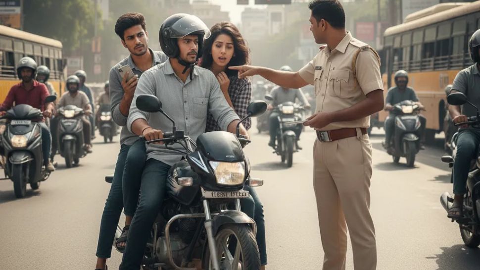 Triple Riding Fine as per Traffic Rules : ದ್ವಿಚಕ್ರ ವಾಹನದಲ್ಲಿ ತ್ರಿಬಲ್ ...