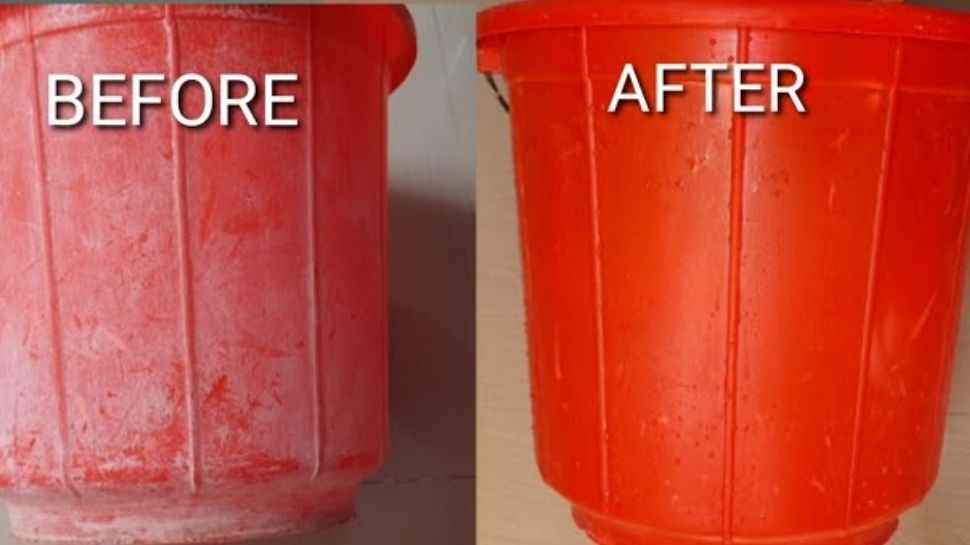 Easy and simple trick to remove stains from plastic buckets | ಎಷ್ಟೇ ...